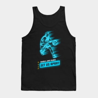 Hustle And Heart Set Us Apart Basketball Tank Top